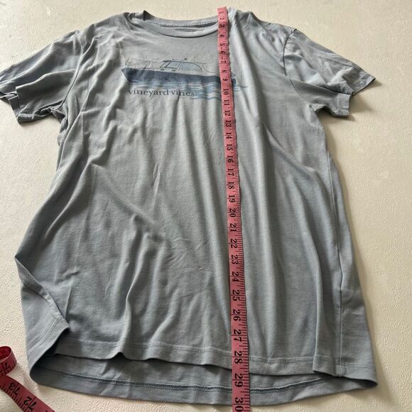 Vineyard Vines Light Blue Boat Graphic Tee | Island T-Shirt | Size M - Picture 5 of 6